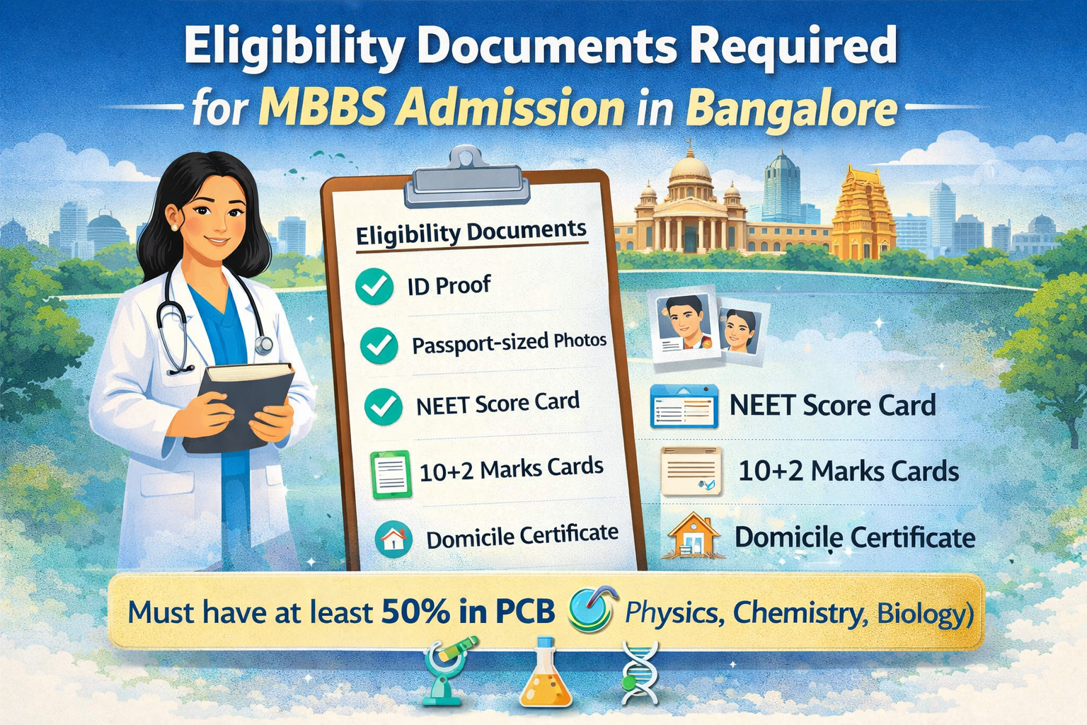 Eligibility Documents Required for MBBS Admission in Bangalore